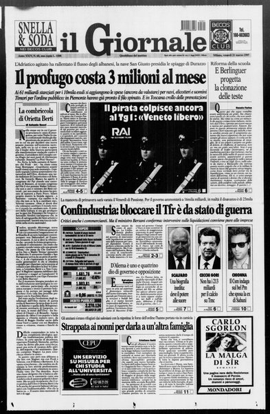 Il giornale : quotidiano del mattino